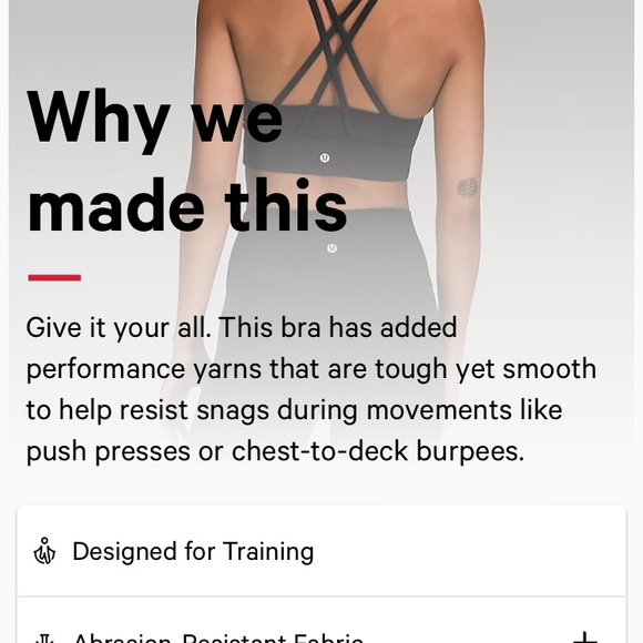 NWT Lululemon Energy High Neckline Longline Tough Bra, Medium Support - Picture 4 of 4